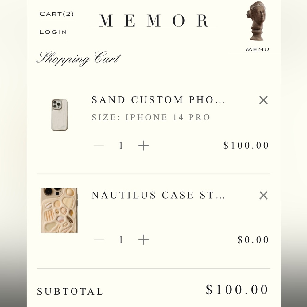 MEMOR Shell Pattern iPhone 14 PRO Case - Cream - Picture 11 of 11